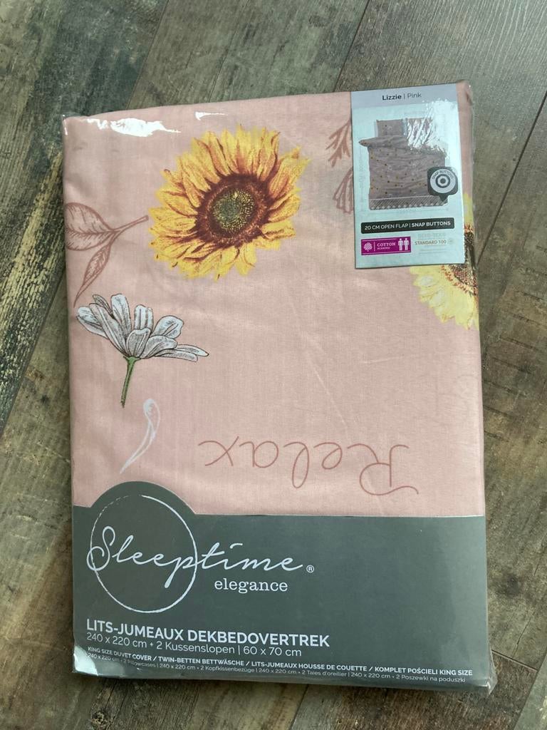 Dekbedovertrek lits jumeaux nieuw, Ophalen of Verzenden, Nieuw, Tweepersoons, Dekbedovertrek