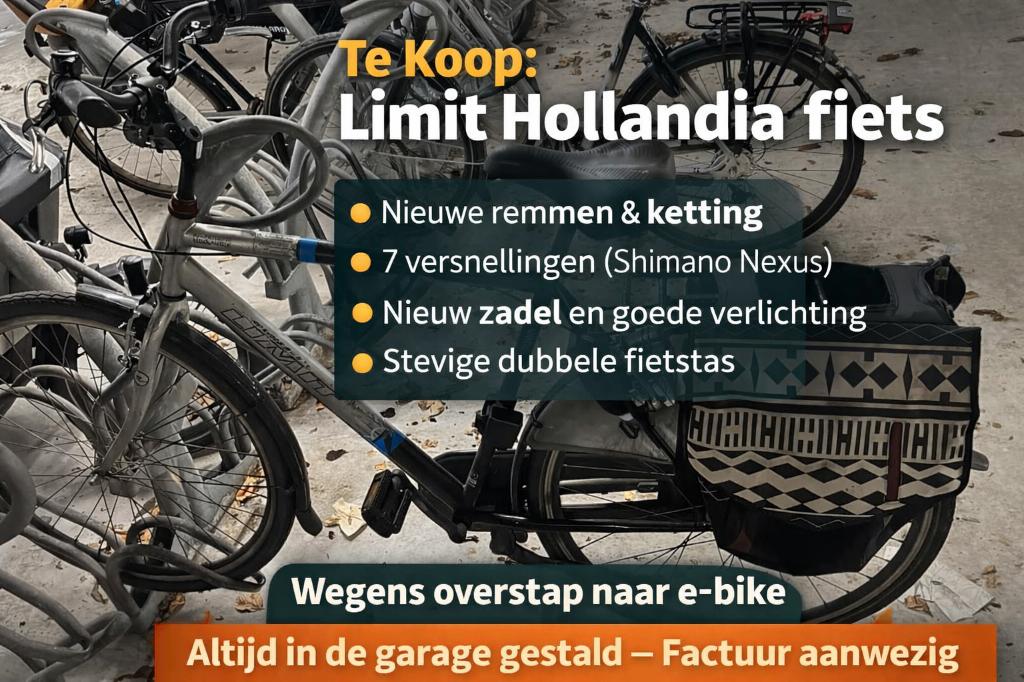 FIets: Limit City Town Hollandia N3, Overige merken, Gebruikt, Versnellingen, Ophalen of Verzenden