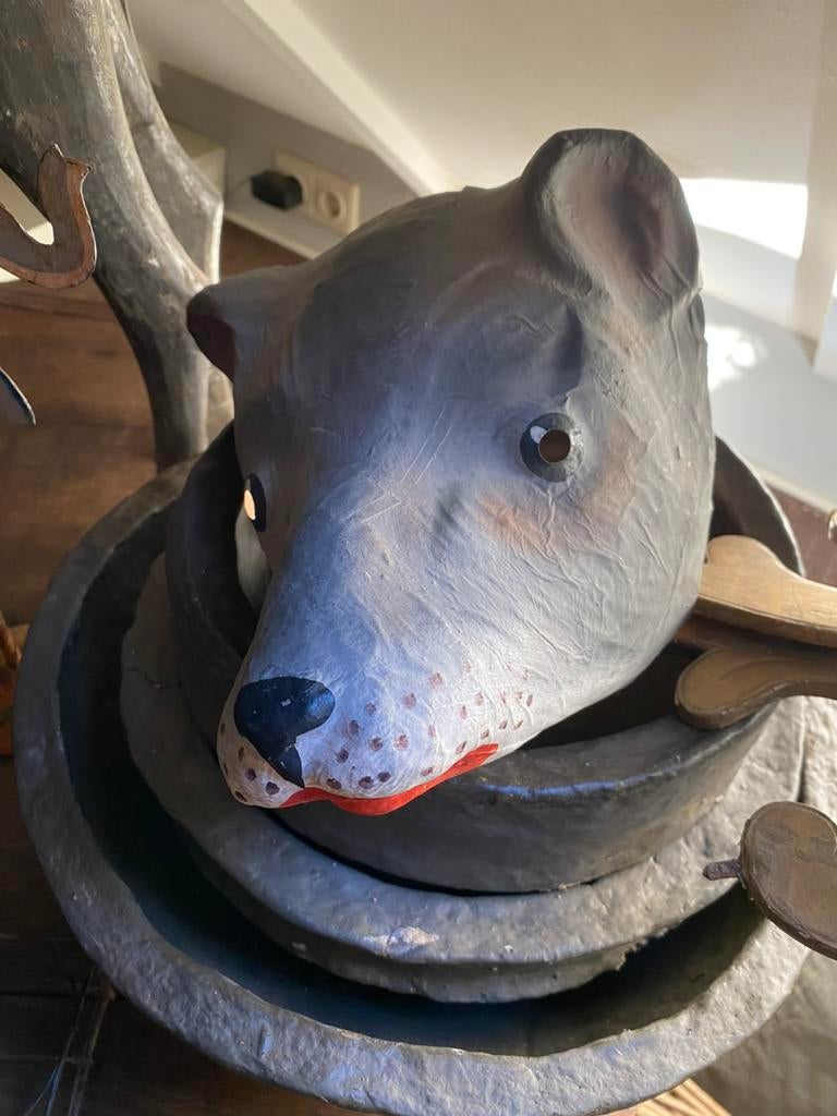 Antiek dieren masker, Ophalen of Verzenden