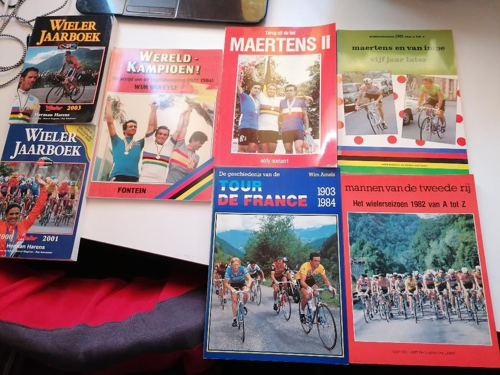 7-ZEVEN voor € 23,75 Wielerboeken wielersport wielrenner, Ophalen, Zo goed als nieuw, Eddy Soetaert Marcel Anckaert Stefan van Laere Het VOLK
