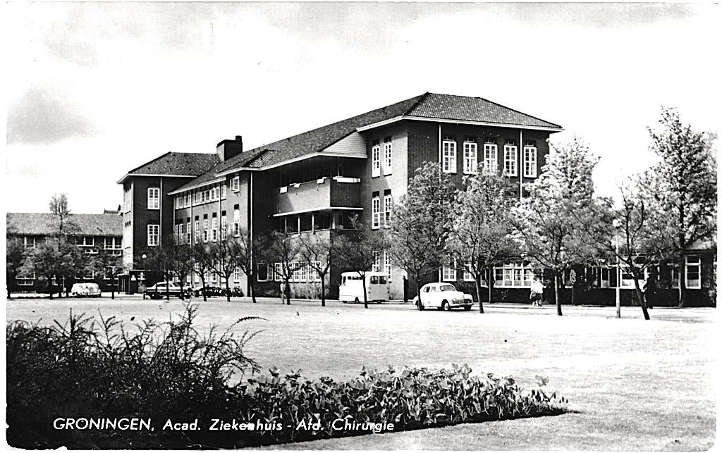 80507 Groningen Ziekenhuis  Chirurgie 1961 Gelopen met zegel, Ophalen of Verzenden, 1960 tot 1980, Gelopen, Groningen