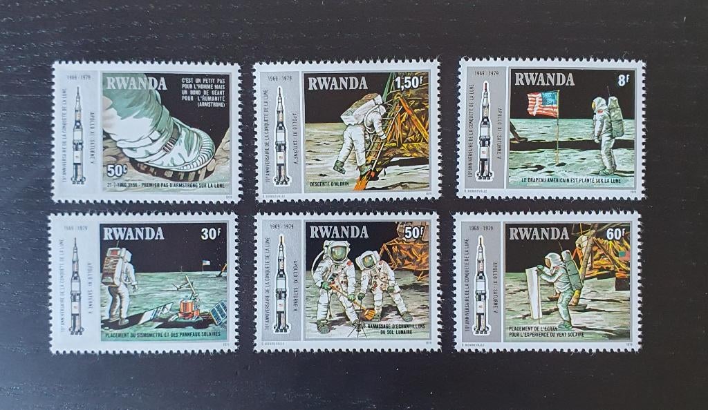 Rwanda 1980 Ruimtevaart Michel 1027-1032 postfris, Verzenden, Postfris, Overige thema's