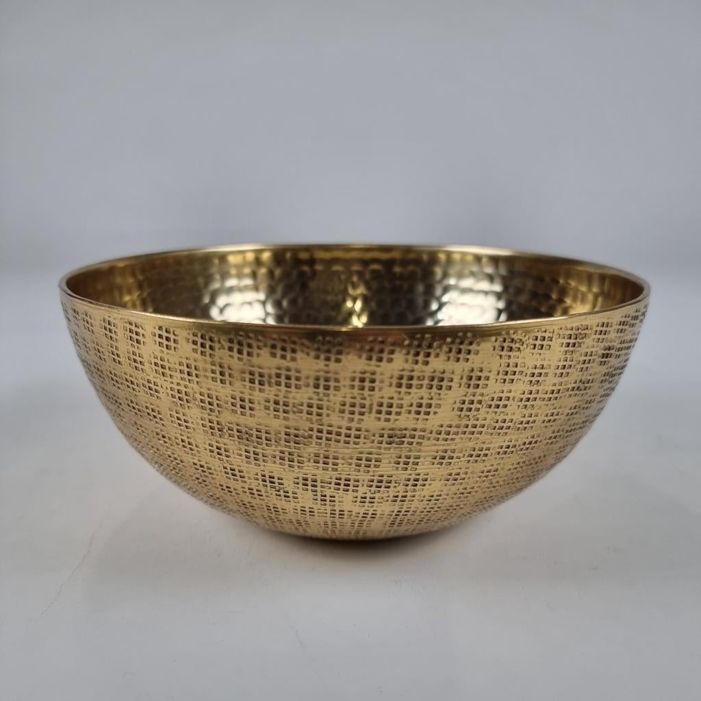 XLBOOM Moon Medium Brass schaal (20 cm), Ophalen, Overige materialen, Schaal, Rond