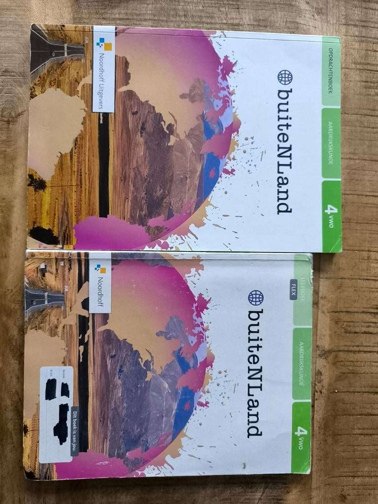 buiteNLand 3e ed vwo 4 opdrachtenboek en leerboek, VWO, Ophalen of Verzenden, Noordhoff Uitgevers, Aardrijkskunde