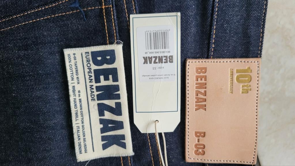 Benzak B03 10y Anniversary Limited Edition Spijkerbroek, Blauw, Nieuw, Ophalen of Verzenden, W33 - W34 (confectie 48/50)