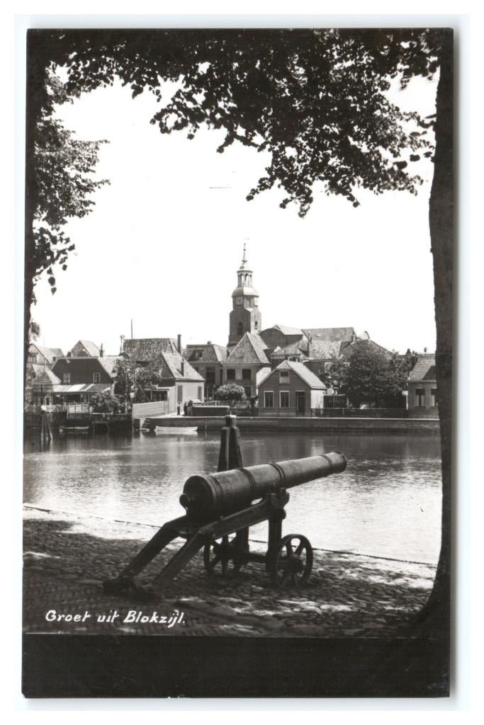 Blokzijl, Groet uit Blokzijl. Newo-kaart, Ophalen of Verzenden, 1920 tot 1940, Gelopen, Overijssel