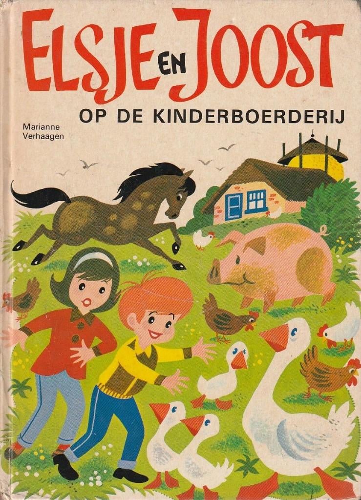 Elsje en Joost op de kinderboerderij. Marianne Verhaagen., Boeken, Ophalen of Verzenden, Gelezen, Marianne Verhaagen, Fictie algemeen