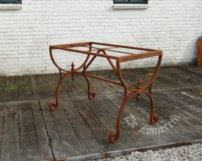 Tuintafel onderstel smeedijzer inklapbaar nieuw, Tuin en Terras, Ophalen, Nieuw, Rechthoekig, Metaal