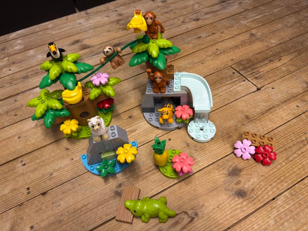 LEGO DUPLO 10973 – Wilde dieren van Zuid-Amerika, Ophalen of Verzenden, Gebruikt, Complete set, Duplo