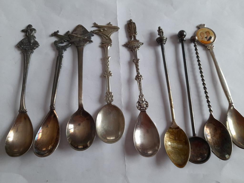 Theelepel militair, fnv, Antiek en Kunst, Antiek | Bestek, Ophalen of Verzenden