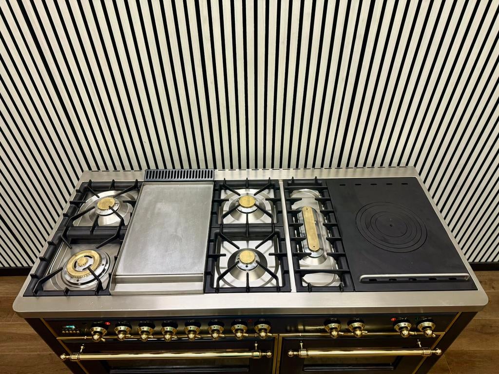 Luxe Prachtige Boretti Majestic Fornuis 7 pits 150 cm, Fornello Esperta, Ophalen of Verzenden, Zo goed als nieuw, Energieklasse A of zuiniger