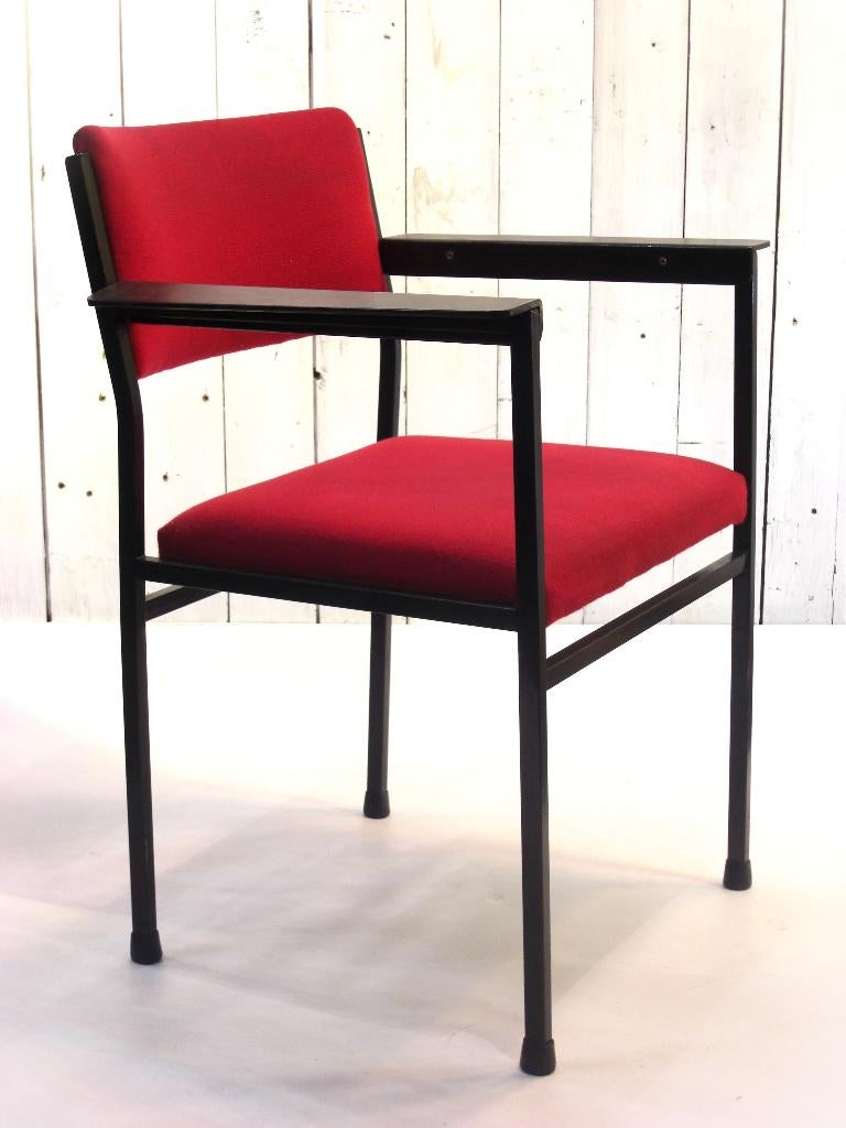 4 Martin Visser style vintage eetkamerstoelen, Huis en Inrichting, Stoelen, Ophalen, GISPEN, Gebruikt, Vier