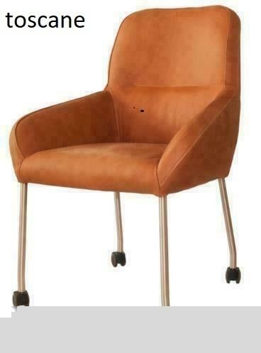 Design Leren Eetkamerstoelen, Huis en Inrichting, Stoelen, Overige kleuren, Nieuw, Ophalen of Verzenden, Topdesign