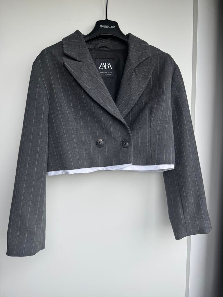 Zara blazer (kort) 128, Kinderen en Baby's, Meisje, Ophalen of Verzenden, Zo goed als nieuw, Jas