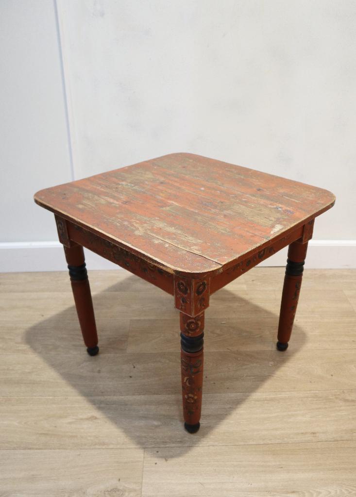 Antiek Hindeloopen tafeltje, bijzettafeltje, Ophalen