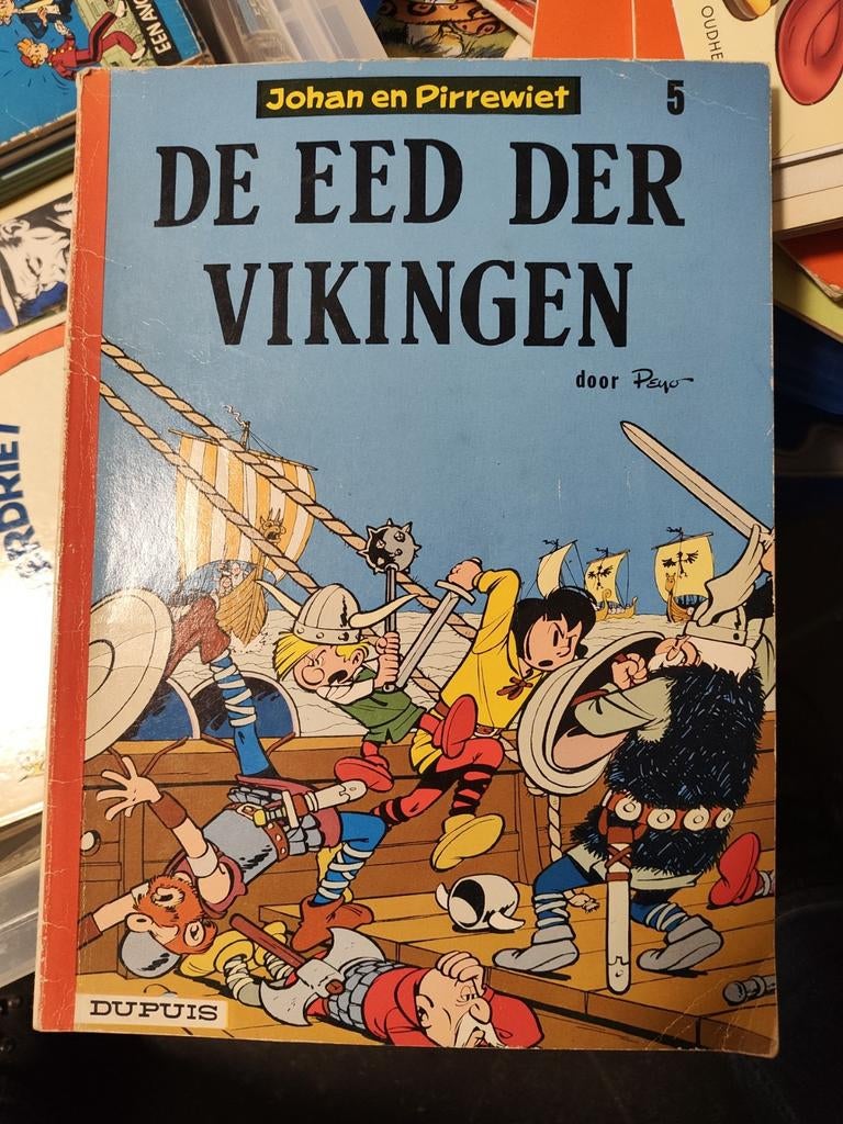 Johan en Pirrewiet - De Eed der Vikingen, Eén stripboek, Ophalen of Verzenden, Gelezen, Peyo