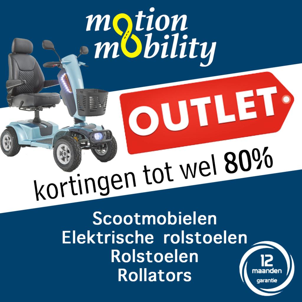 OUTLET Scootmobielen, Elektrische rolstoelen MET Garantie, Diversen, Ophalen of Verzenden, Zo goed als nieuw, 46 km of meer, 16 km/u of meer