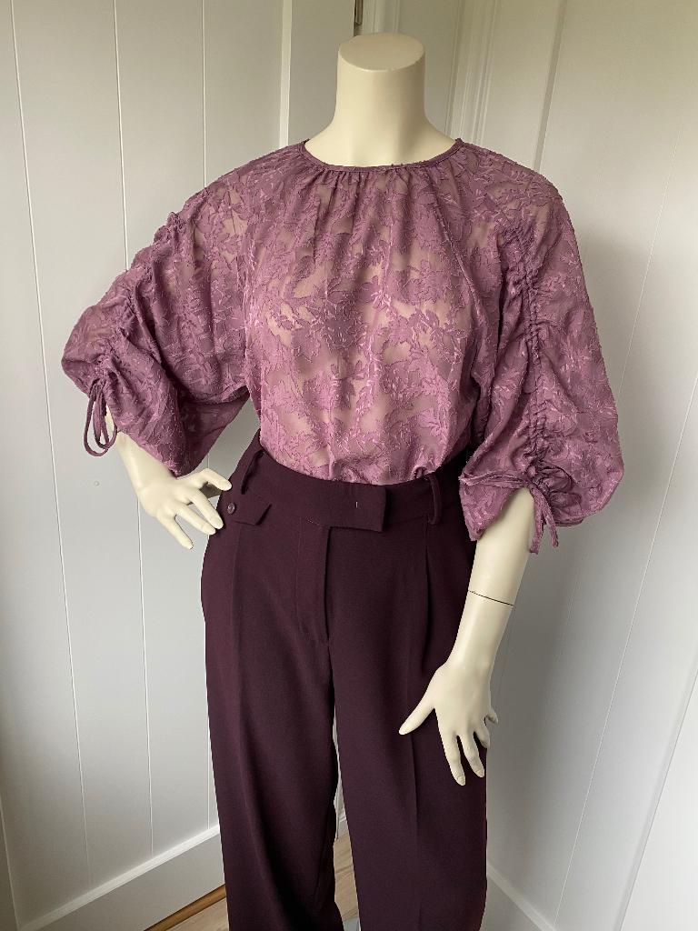 Nieuw: Paarse top / blouse van Norah mt. 36, Paars, Nieuw, Ophalen of Verzenden, Maat 36 (S)