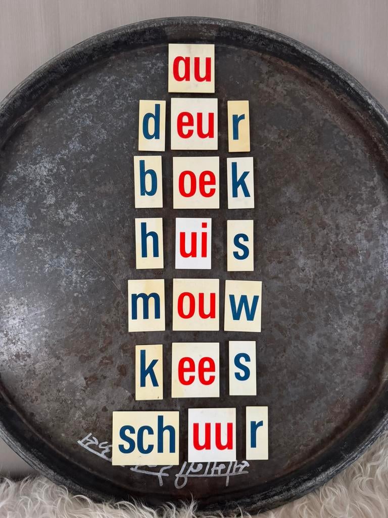 Vintage magnetische letters magneetjes, Ophalen of Verzenden