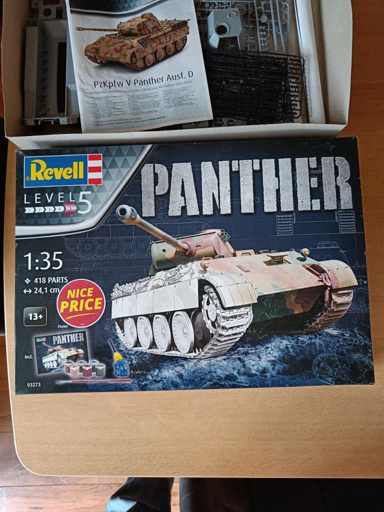 Revell Panther Tank Model 1:35, Ophalen, Zo goed als nieuw, 1:32 tot 1:50, Revell