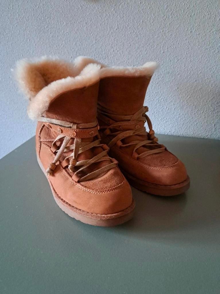 Gevoerde laarzen leer, Hoge laarzen, Bruin, Zo goed als nieuw, Sunshine