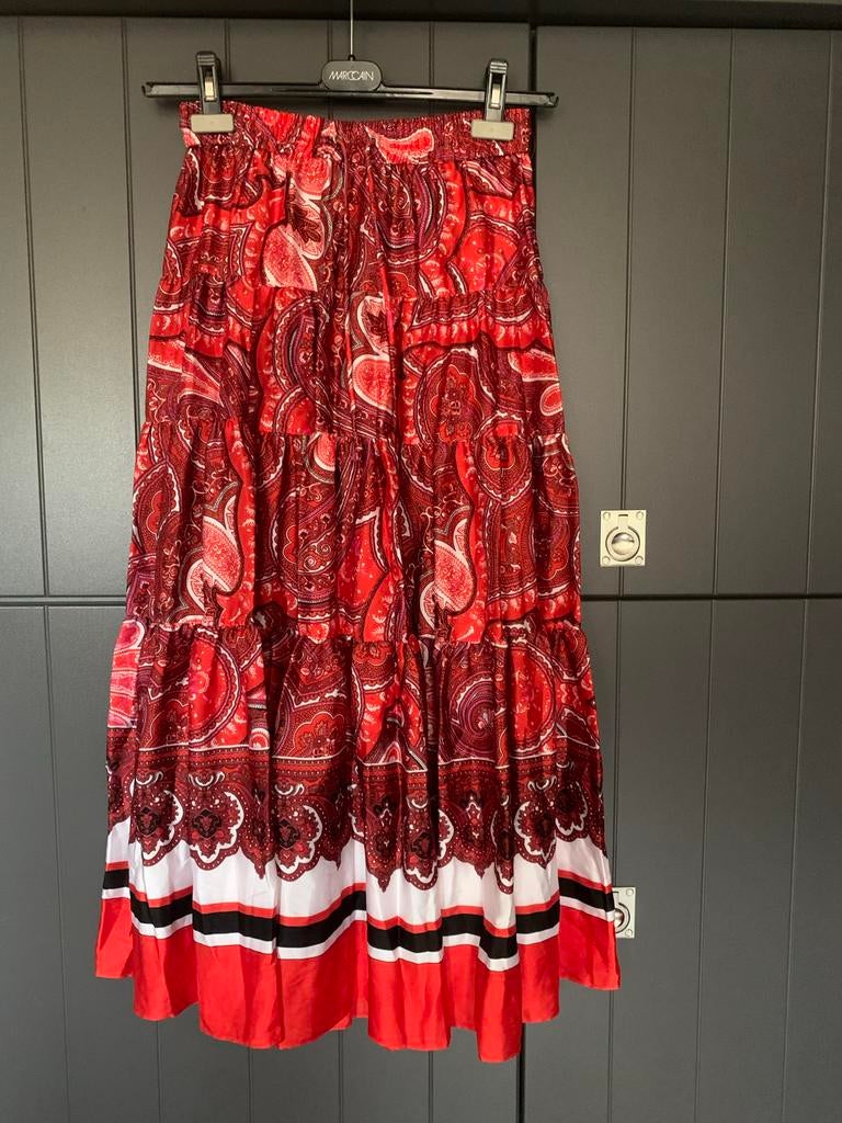 Ralph Lauren Lange Rok - Maat XS, Ophalen of Verzenden, Zo goed als nieuw, Maat 34 (XS) of kleiner, Rood