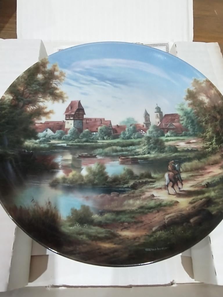 Wandbord Kaiser 91. Ausblick auf Dinkelsbühl., Ophalen of Verzenden