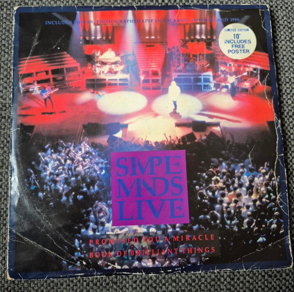 Simple Minds - 10 Inch Vinyl Plaat (Zonder Poster), Ophalen of Verzenden