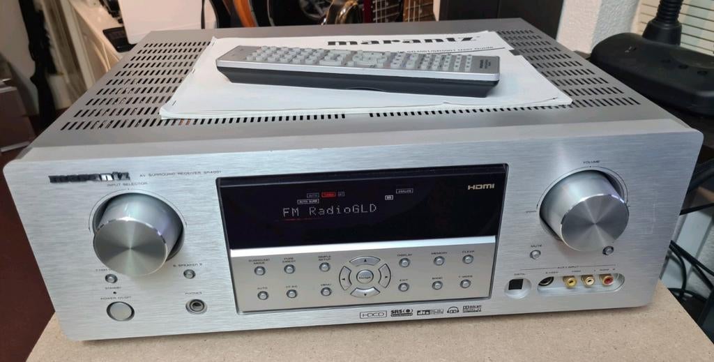Marantz sr-4001 receiver + afstandsbedining + manual, Audio, Tv en Foto, Versterkers en Receivers, Ophalen of Verzenden, Gebruikt
