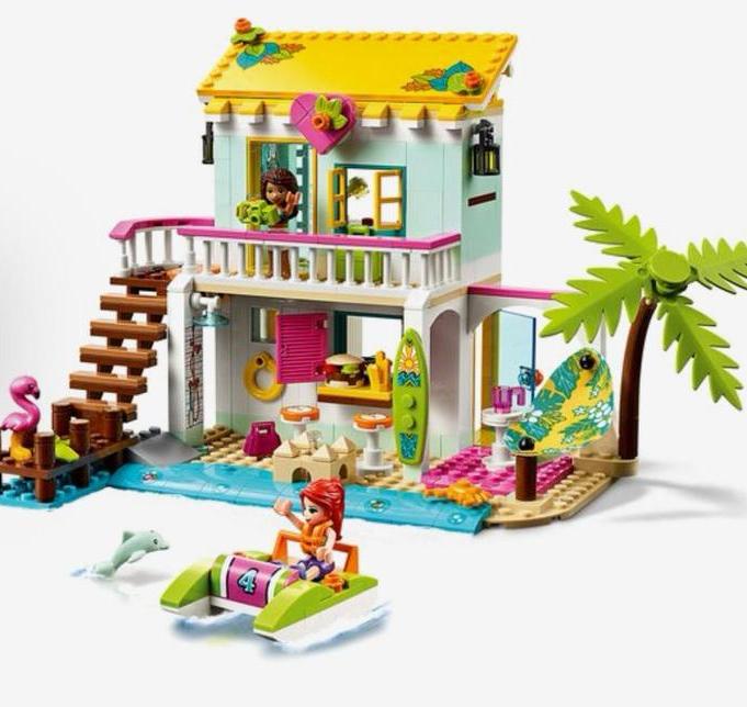 LEGO Friends 41428 Strandhuis, Ophalen of Verzenden, Zo goed als nieuw, Complete set, Lego