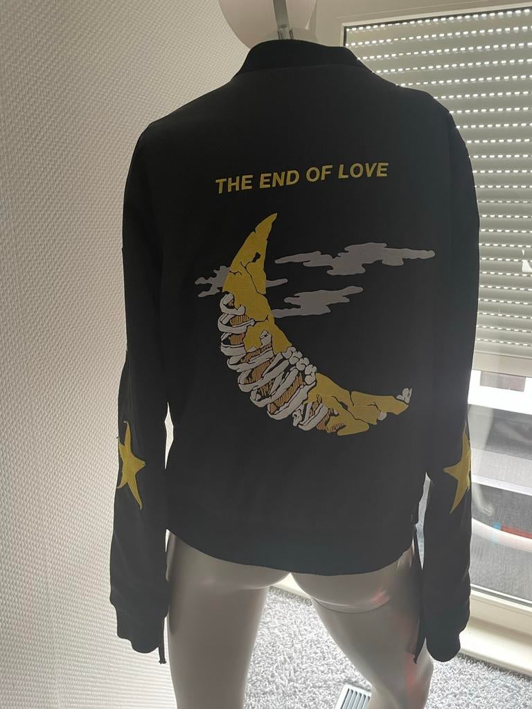 Zoe karssen gewatteerde jas met aparte achterkant maat s, ., Zwart, Ophalen of Verzenden, Zo goed als nieuw