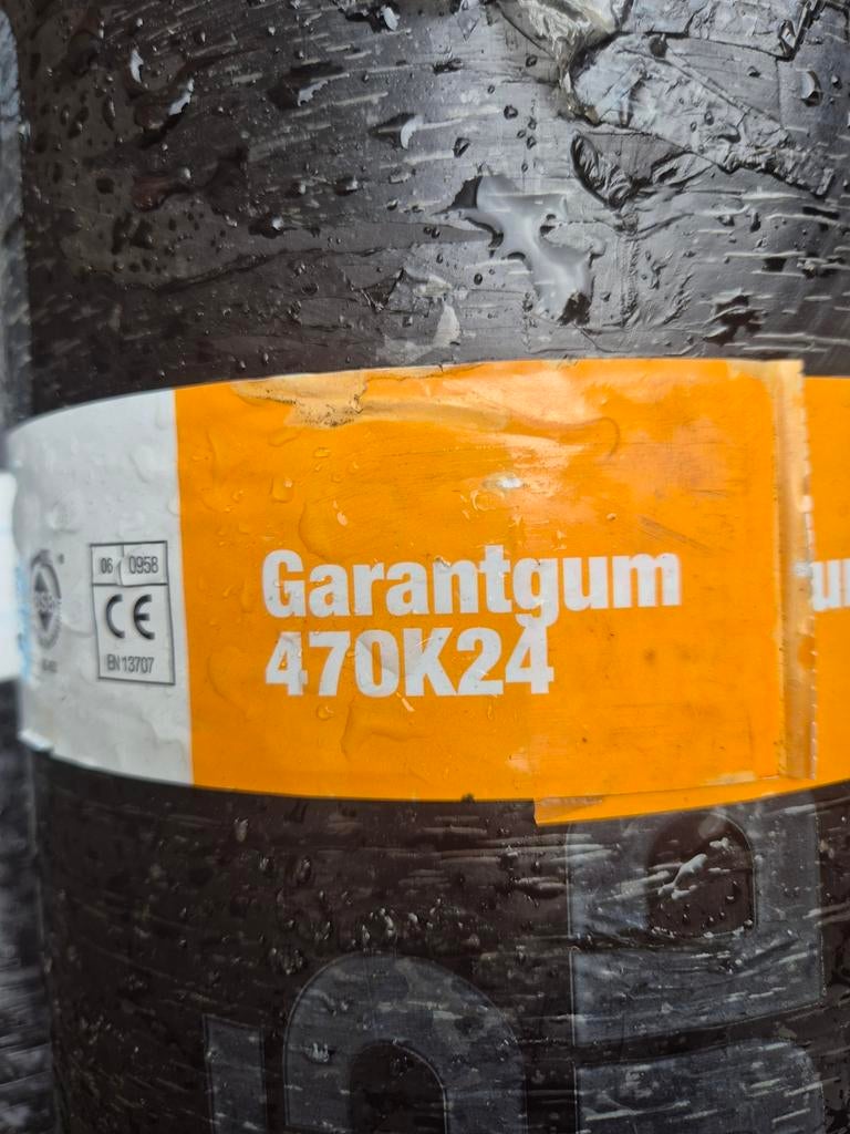 Garantgum 470K24 dakleer, 5.0m x 1.0m x 3.8mm, Doe-het-zelf en Verbouw, Ophalen, Overige materialen, Zwart, Nieuw