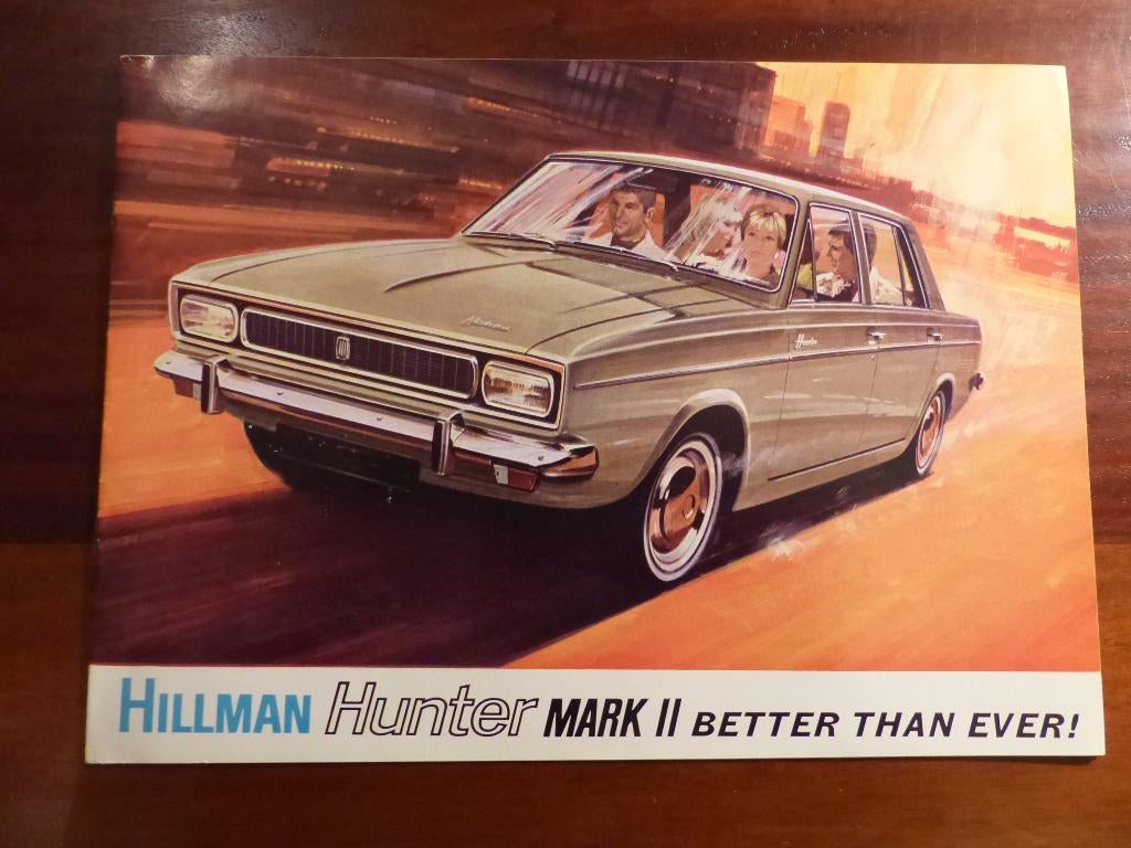 Hillman Hunter Mk 2 brochure UK, Verzenden, Zo goed als nieuw, Overige merken