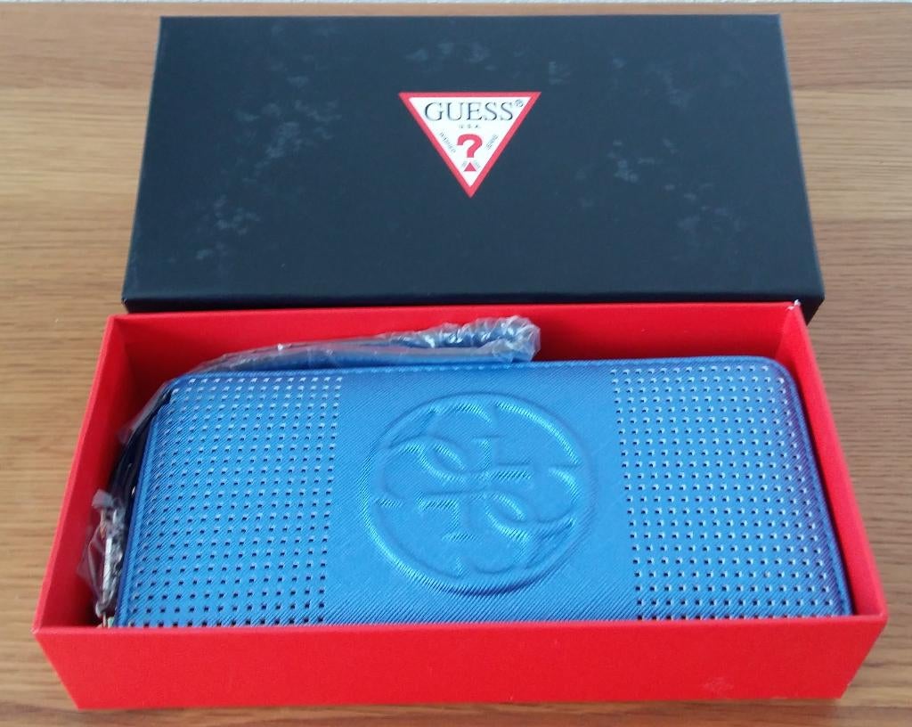 Guess dames portemonnee, Sieraden, Tassen en Uiterlijk, Portemonnees, Ophalen of Verzenden, Nieuw, Blauw, Guess