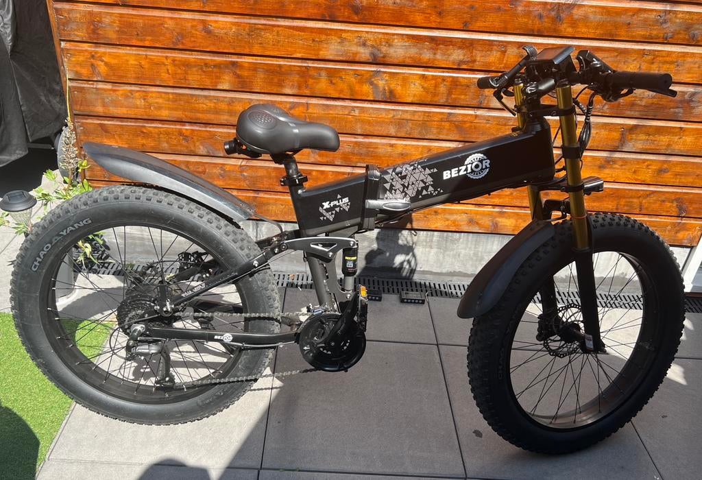 Bezior X-PLUS 1500W ELECTRIC BIKE Foldable, Ophalen, Zo goed als nieuw, Yamaha