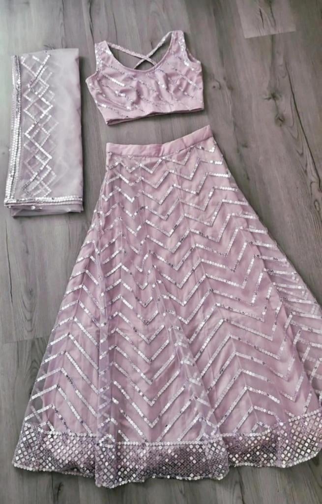 Indiase trendy party lehenga, Indian, Verzenden, Paars, Nieuw