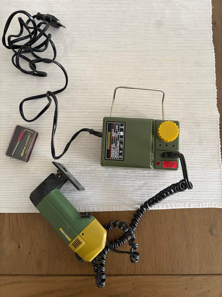 Proxxon decoupeerzaag met adapter, Ophalen, Minder dan 30 mm, Gebruikt, Decoupeerzaag