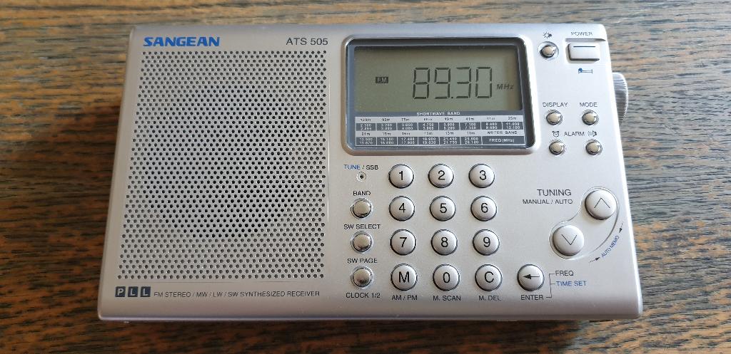 Sangean ATS 505 wereldontvanger., Ophalen of Verzenden, Zo goed als nieuw, Wereldontvanger