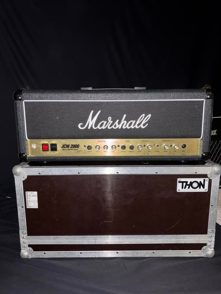 Marshall JCM 2000 DSL50 + Flightcase – Buizenversterker Top, Ophalen, Gebruikt, 50 tot 100 watt