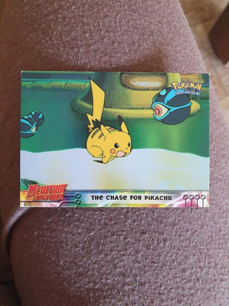 Pokemon kaart Mewtwo Strikes Back The Chase for Pikachu, Ophalen of Verzenden