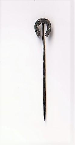 volmetaal paardenspeld met hoefijzer, Ophalen of Verzenden, Overige onderwerpen, Speldje of Pin