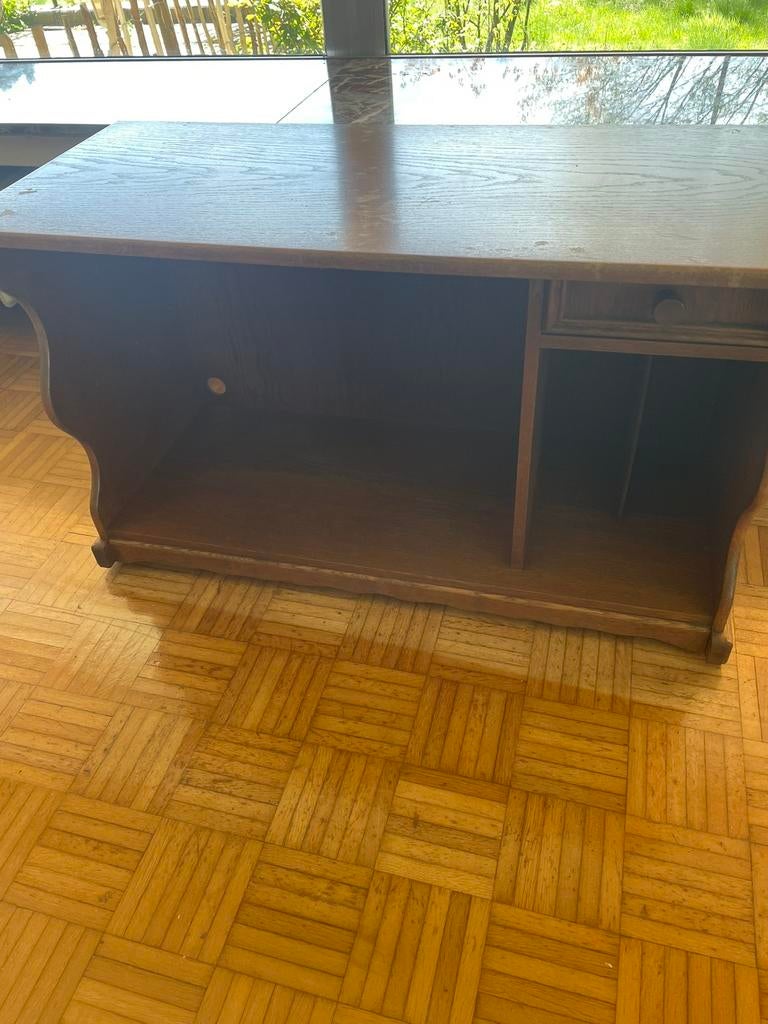 Eiken tv kastje, Huis en Inrichting, Ophalen, Gebruikt, Eikenhout, 50 tot 100 cm