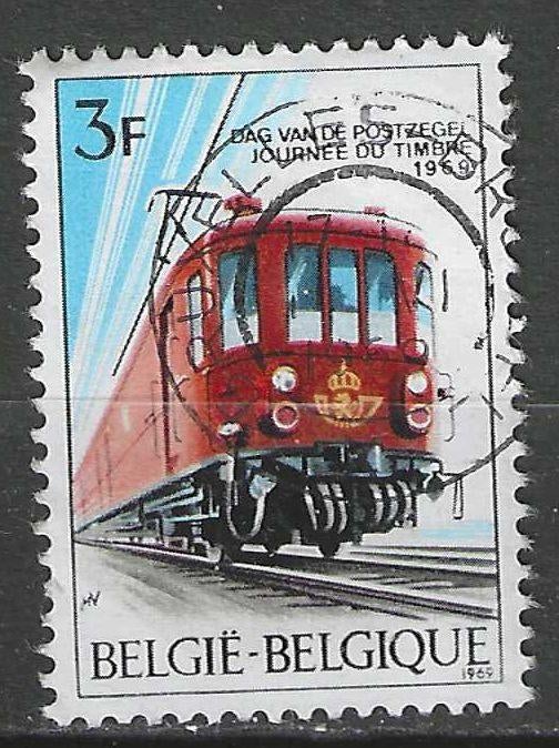 Belgie 1969 - Yvert/OBP 1488 - Dag van de Postzegel  (ST), Verzenden, Gestempeld, Treinen