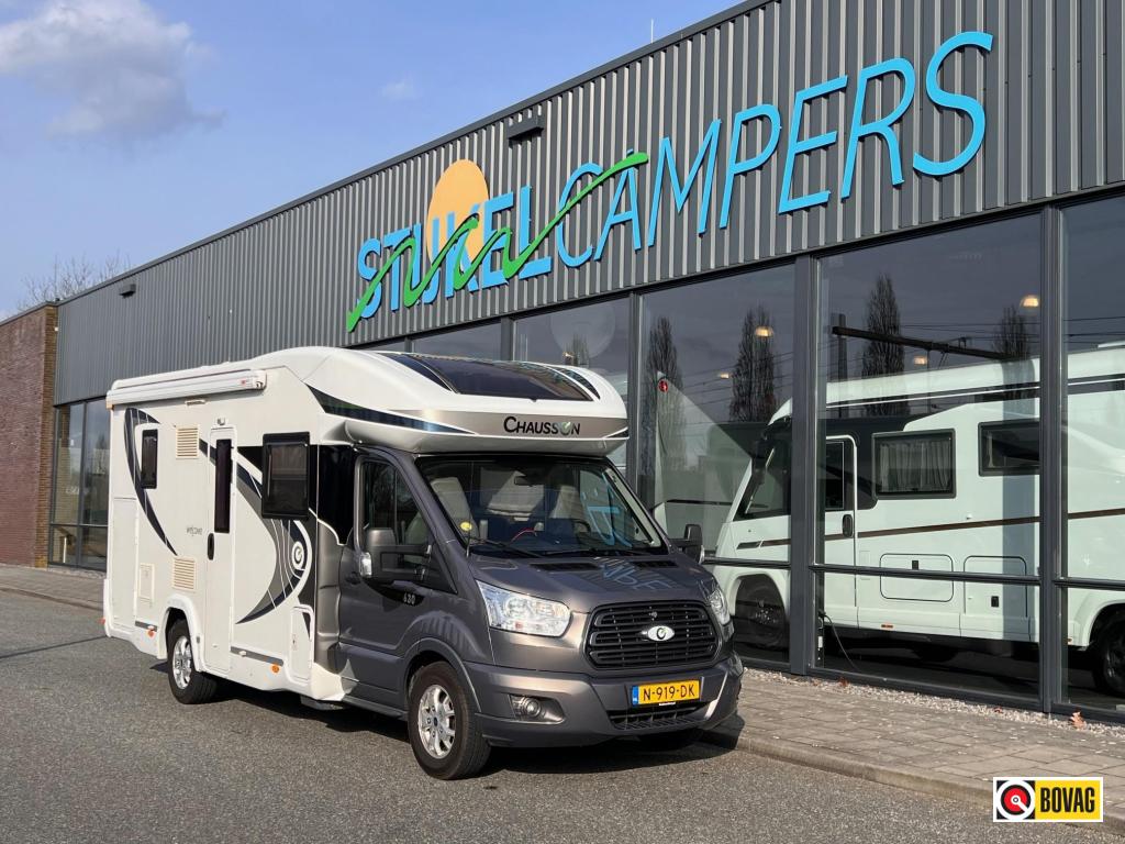 Chausson 630 Welcome 2X ZONNEPAN./2X CAMERA, Caravans en Kamperen, Campers, Ford, Tot en met 3, Half-integraal, Chausson