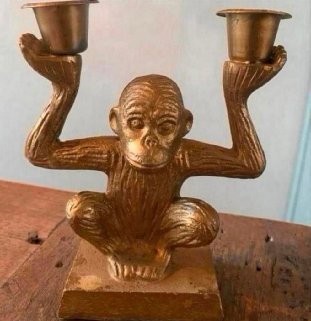 Kaarsenstandaard, Ophalen of Verzenden, Metaal, Minder dan 25 cm