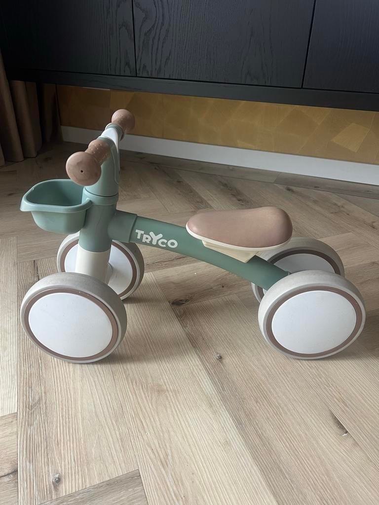 Tryco loopfiets 12 mnd/3 jaar stevig, groen, Ophalen, Gebruikt, Loopfiets