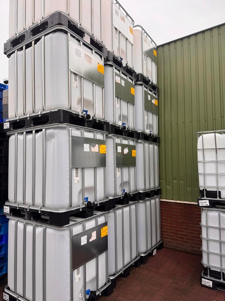 IBC container watertonnen 1000 litervaten, Tuin en Terras, Regentonnen, Ophalen