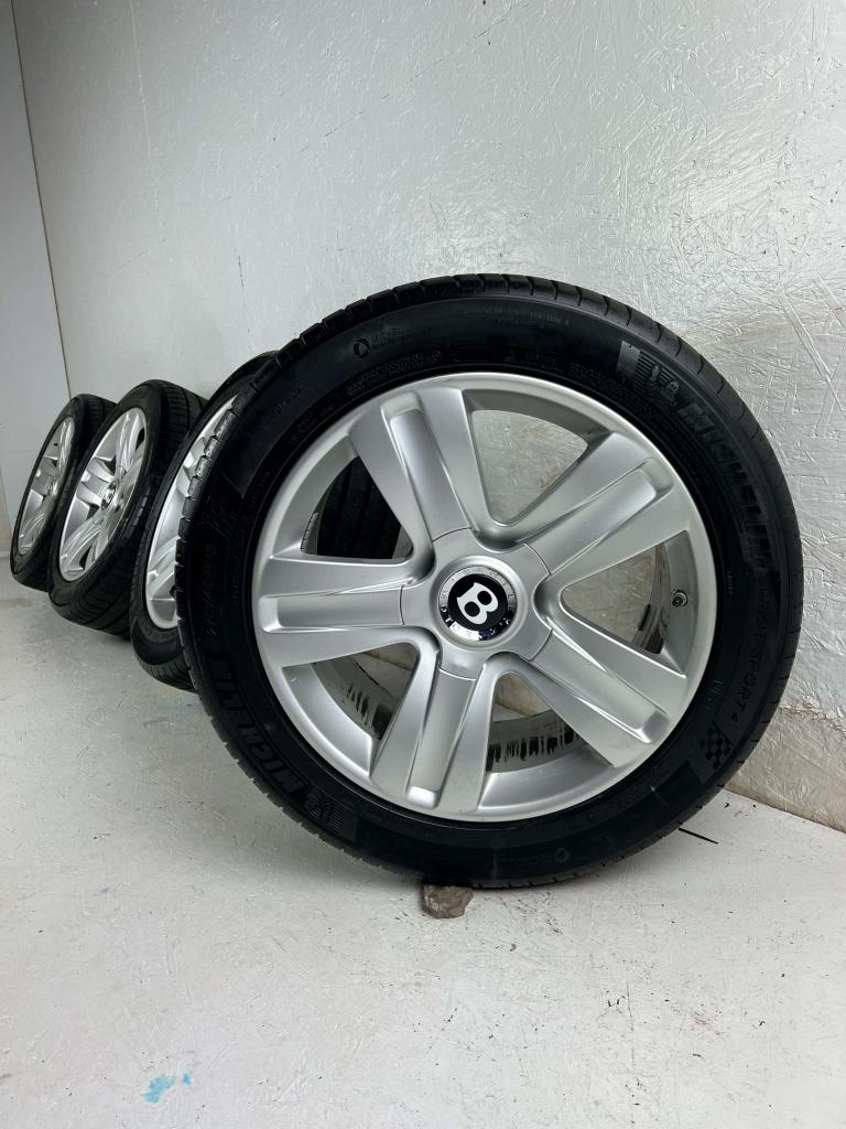 Originele Bentley Continental GT velgen 19" 5x112 zomerset, Gebruikt, 275 mm, Banden en Velgen, Niet ingevuld