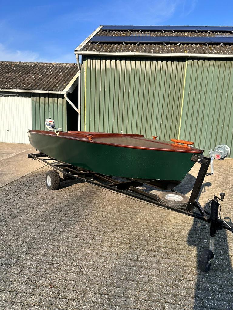 Klassieke houten motorboot, Ophalen, Zo goed als nieuw, Minder dan 10 pk, Tot 6 meter