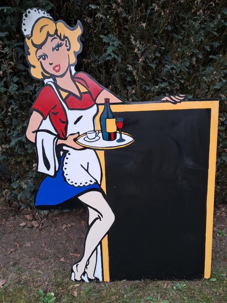 Vintage krijtbord, Diversen, Schoolborden, Ophalen, Gebruikt, Krijtbord